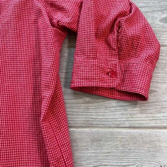 Warner Bros Womens Red Looney Tunes 3/4 Sleeve Button Up Shirt Size 26W - Picture 8 of 9